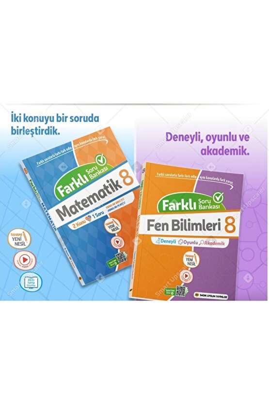 Sadık Uygun 8. Sınıf Farklı Soru Bankası Fen Bilimleri Matematik (YENİ)