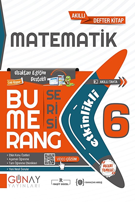 6. Sınıf Matematik Bumerang Soru Bankası  Kolektif  Günay Yayınları  9786257150880