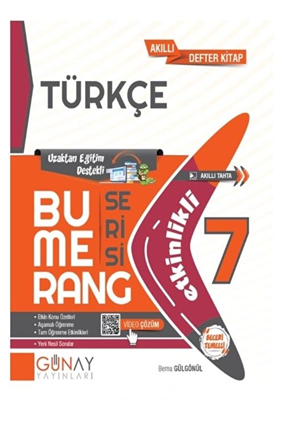 7. Sınıf Türkçe Etkinlikli Bumerang Serisi