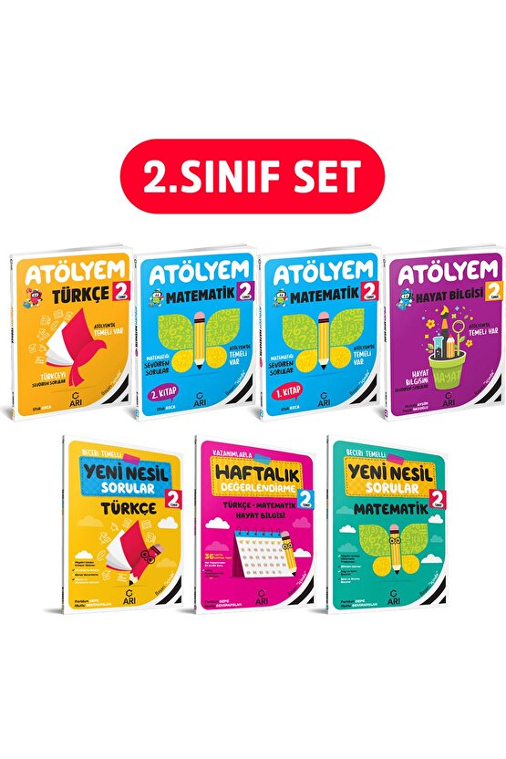 YENİ 2. Sınıf Atölyem Set (7 Kitap)