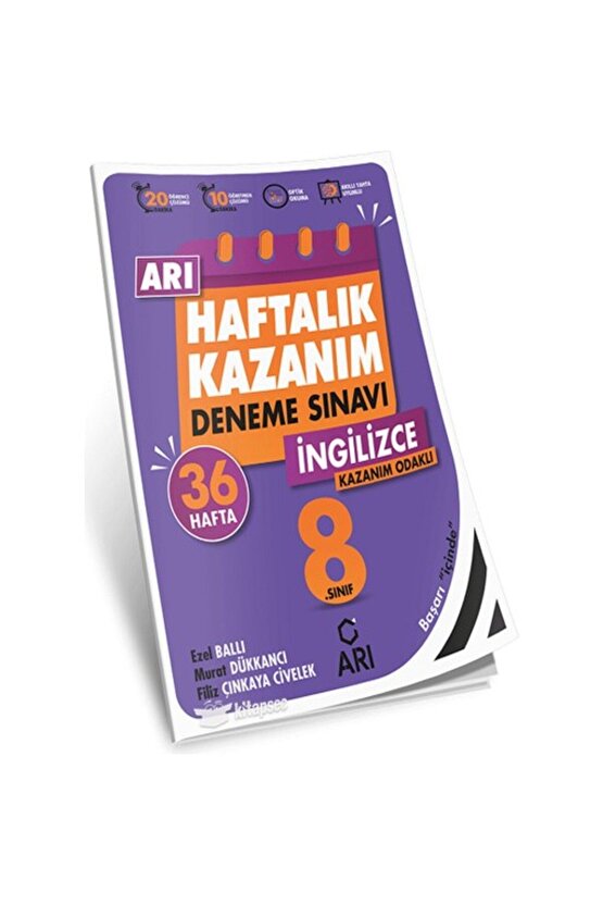 8. Sınıf Ingilizce Haftalık Kazanım Deneme Sınavı