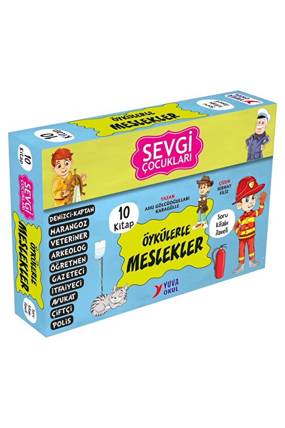 Sevgi Çocukları Serisi Öykülerle Meslekler 3.ve 4.sınıflar Için 10 Kitap