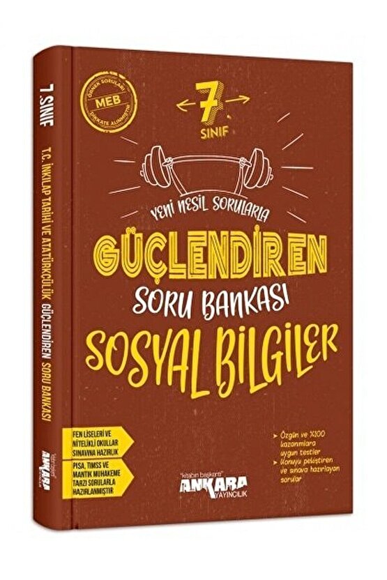 7. Sınıf Sosyal Bilgiler Güçlendiren Soru Bankası  Kolektif  Ankara Yayıncılık  9786052662199