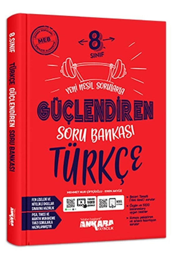 8. Sınıf Paragraf Güçlendiren Soru Bankası & 8. Sınıf Türkçe Güçlendiren Soru Bankası