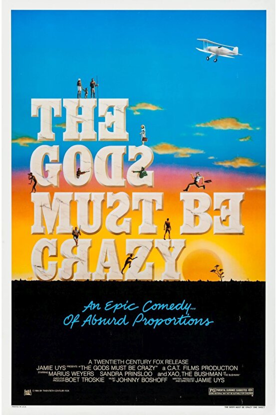 The Gods Must Be Crazy (1980) AFİŞ - POSTER ( FOLYO ) - AFİŞ - POSTER-7041