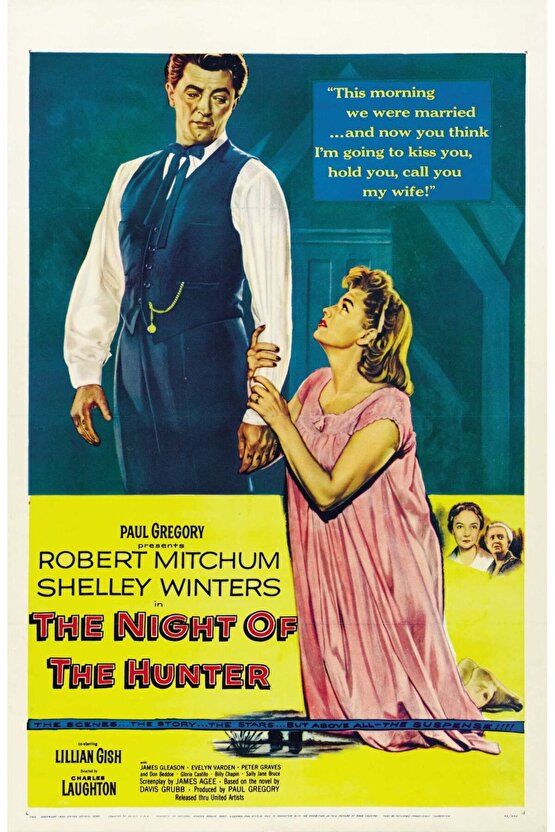 The Night of the Hunter (1955) AFİŞ - POSTER ( FOLYO ) - AFİŞ - POSTER-7672