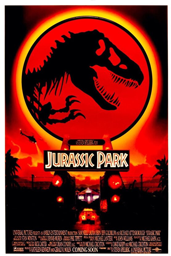 Jurassic Park (1993) 4 ( FOLYO ) - AFİŞ - POSTER-4045