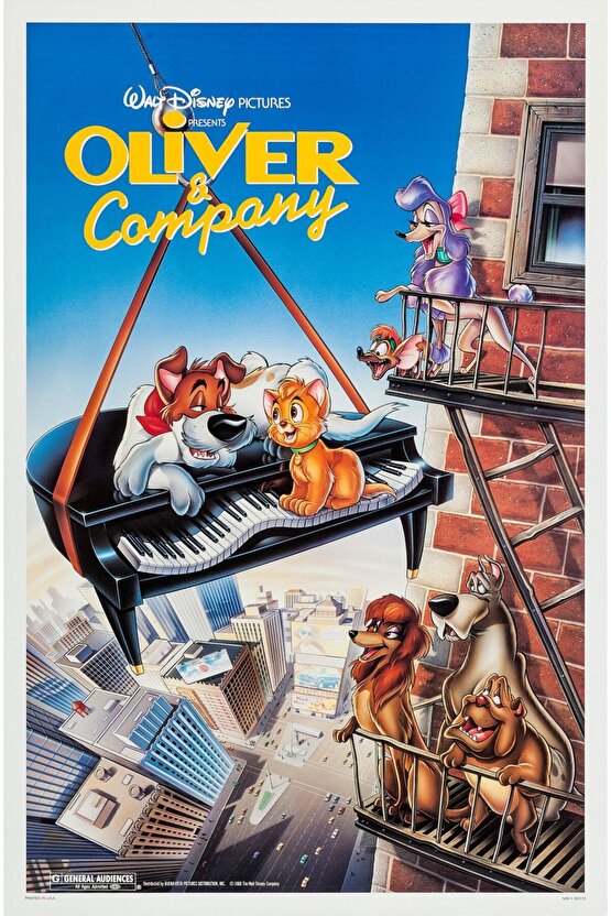 Oliver & Company (1988) ( FOLYO ) - AFİŞ - POSTER-4895