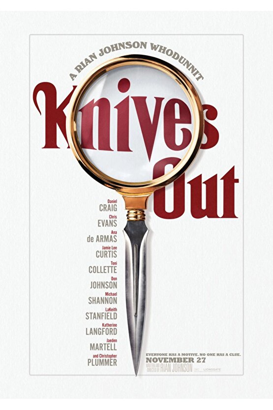 Knives Out (2019) 0004 ( FOLYO ) - AFİŞ - POSTER-4192