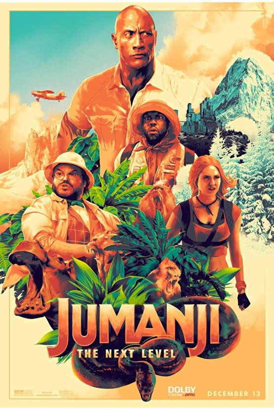 Jumanji The Next Level (2019) 4 ( FOLYO ) - AFİŞ - POSTER-4026