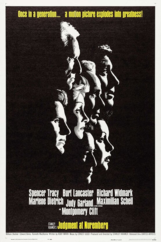 Judgment at Nuremberg (1961) ( FOLYO ) - AFİŞ - POSTER-4016