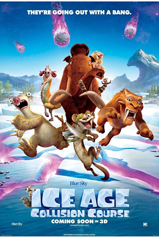 Ice Age Collision Course (2016) 5 ( FOLYO ) - AFİŞ - POSTER-3692