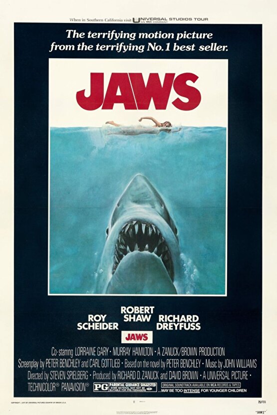 Jaws (1975) 2 ( FOLYO ) - AFİŞ - POSTER-3901