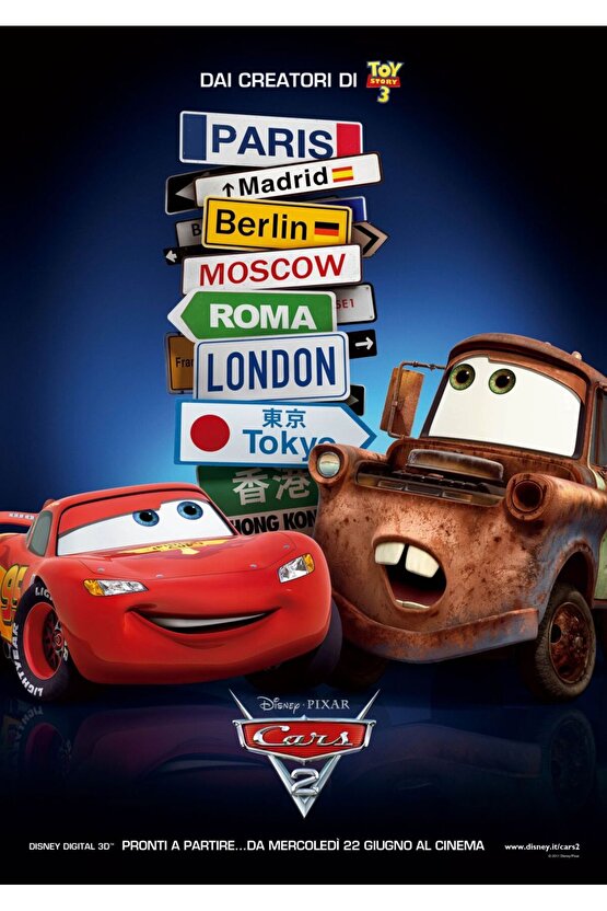 Cars 2 (2011) 4 ( FOLYO ) - AFİŞ - POSTER-2041