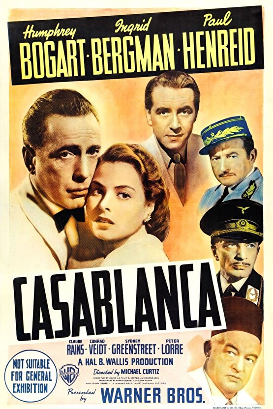 Casablanca (1942) 5 ( FOLYO ) - AFİŞ - POSTER-2060