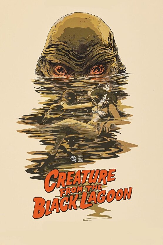 Creature from the Black Lagoon (1954) 2 ( FOLYO ) - AFİŞ - POSTER-2259