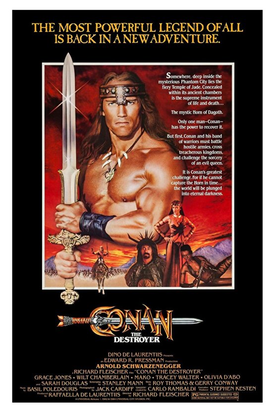 Conan the Destroyer (1984) ( FOLYO ) - AFİŞ - POSTER-2214