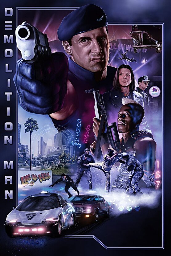 Demolition Man (1993) 1 ( FOLYO ) - AFİŞ - POSTER-2410