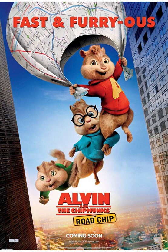 Alvin and the Chipmunks The Road Chip (2015) 3 ( FOLYO ) - AFİŞ - POSTER-1281