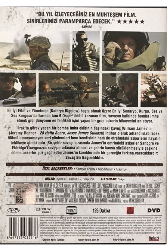 Dvd Hurt Locker - Ölümcül Tuzak