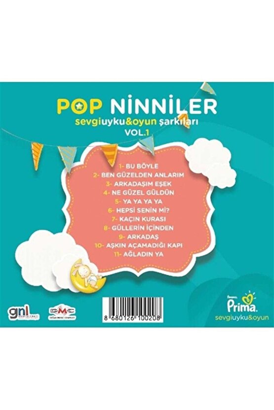 DMC - Pop Ninniler Vol.1 ( Sevgi Uyku & Oyun Şarkıları Vol.1  ) CD Ambalajında