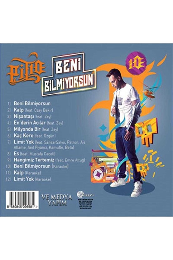 DMS - Pit10 ( Beni Bilmiyorsun ) CD Ambalajında