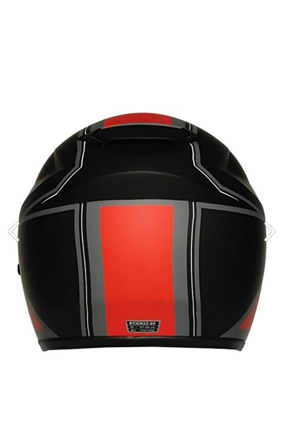 Motosiklet Kaskı Ce Onaylı Full Face Abs Materıal Güneş Vizörlü Kask FR 913 Affaır-Af
