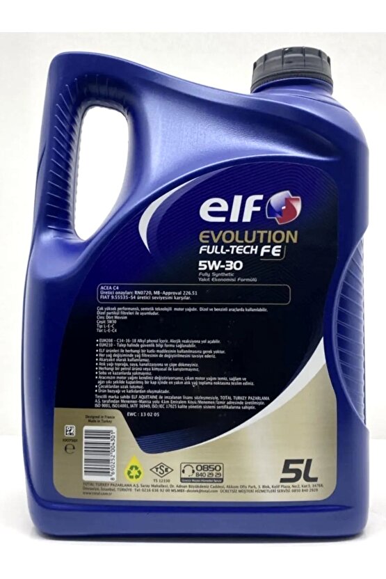 Evolution Fultech Fe 5w30 5 Litre (ORJİNAL)