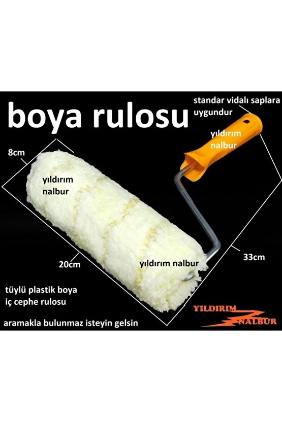 Rulo Tüylü Plastik Boya Rulosu Duvar Boyası Için