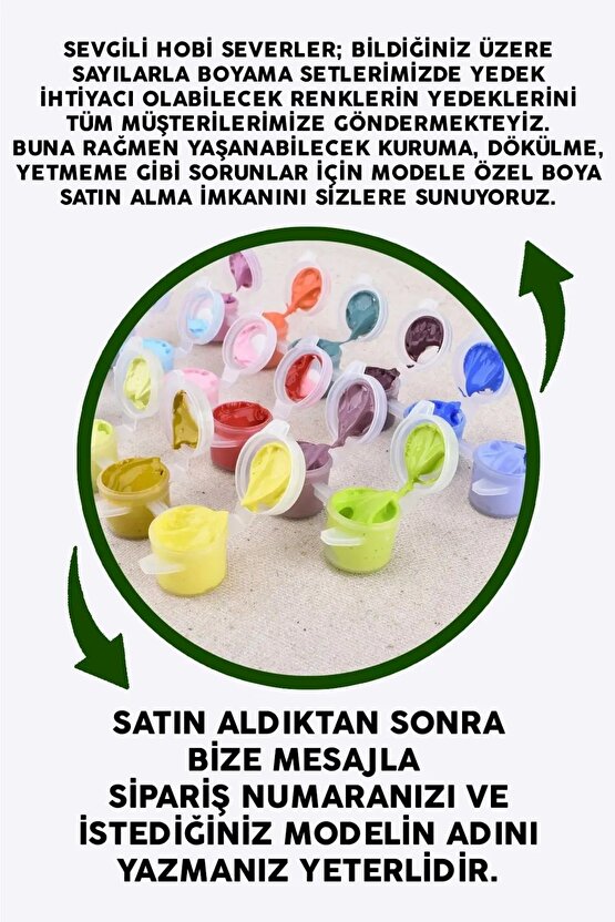 Sayılarla Boyama Özel Yedek Boya Seti