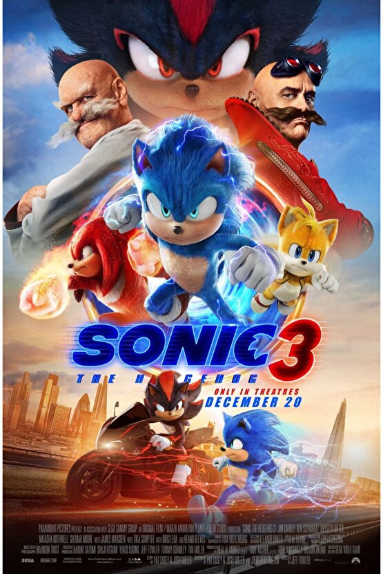 Sonic the Hedgehog 3 (2024) 0010 AFİŞ - POSTER ( FOLYO ) - AFİŞ - POSTER-5849