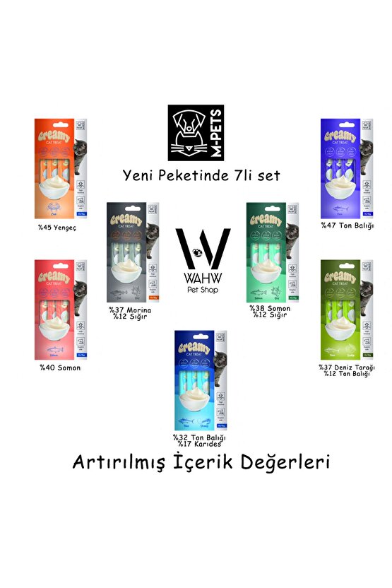 Kedi Kreması Yenilenmiş İçerik 7li Set - Yüksek İçerik kalitesi