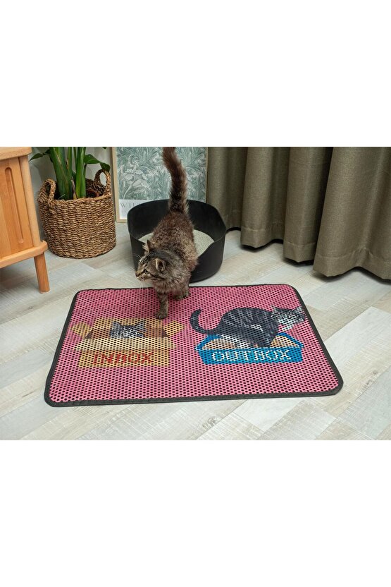 Kedi Tuvalet Önü Paspası XL - 70x60cm