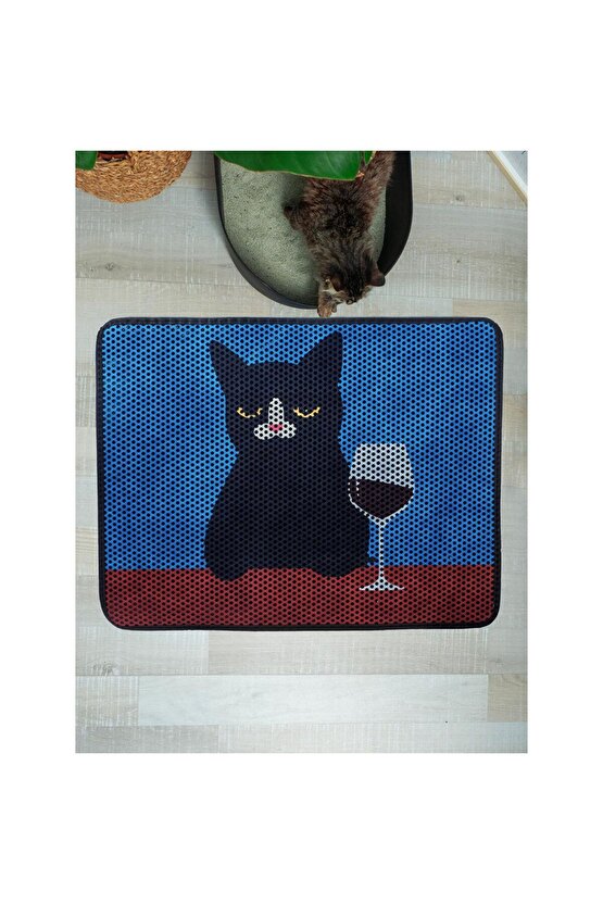 Kedi Tuvalet Önü Paspası XL - 70x60cm