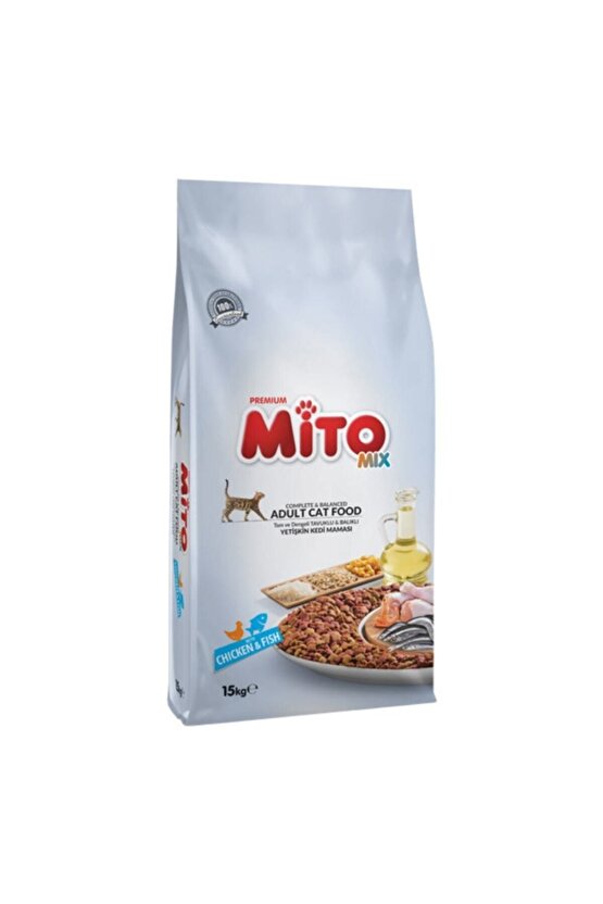 Mito Mix Yetişkin Kedi Maması 15 Kg