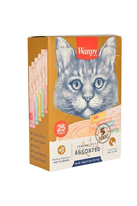 Karışık Sıvı Kedi Ödül Maması 14gr X24