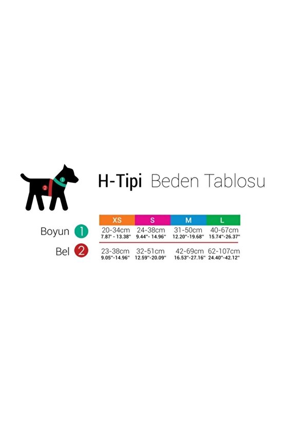 Space H-tipi Göğüs Tasması S