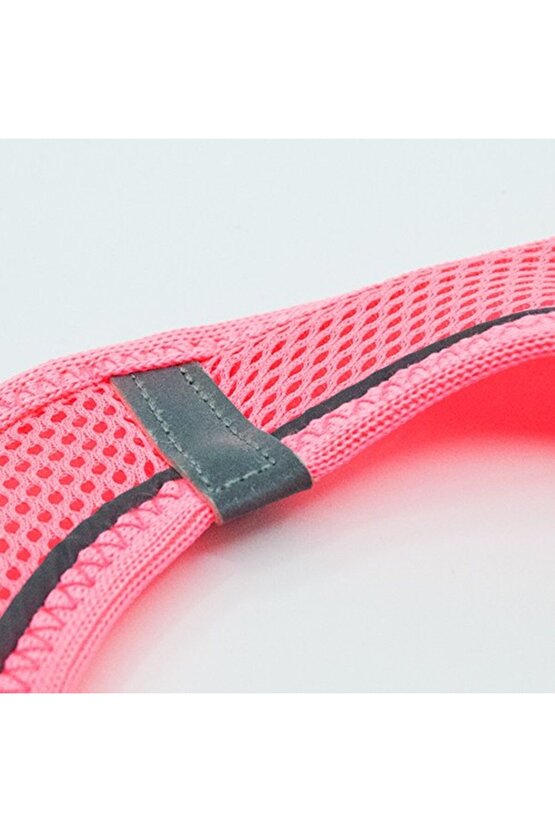 Air-mesh Harness Köpek Göğüs Tasması Neon Pembe M