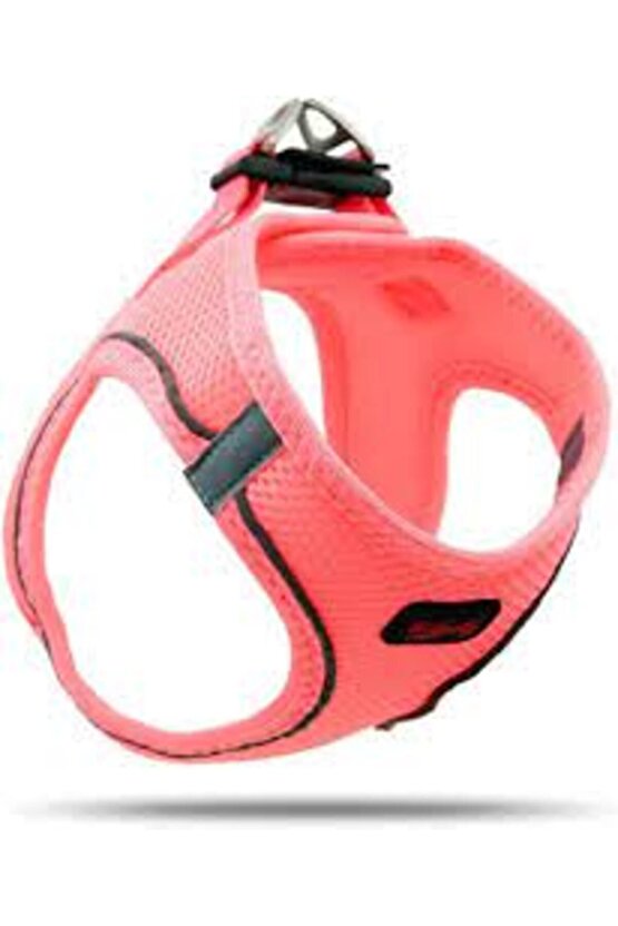 Air-mesh Harness Köpek Göğüs Tasması Neon Pembe M