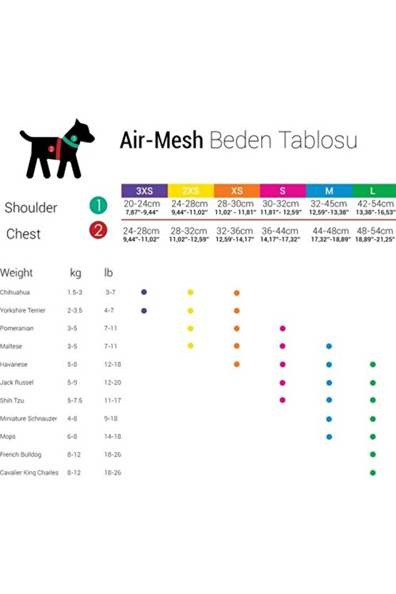 Air-mesh Harness Köpek Göğüs Tasması Neon Pembe M