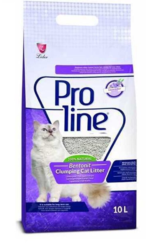 Proline Lavanta Bentonit Ince Kedi Kumu 10 Lt