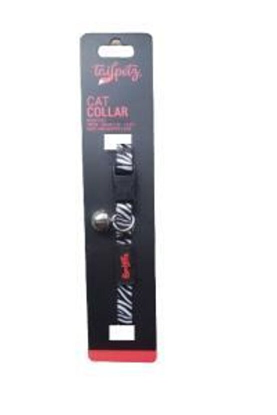 Cat Color Easy & Safety Lock Zebra Ayarlanır Kedi Boyun Tasması