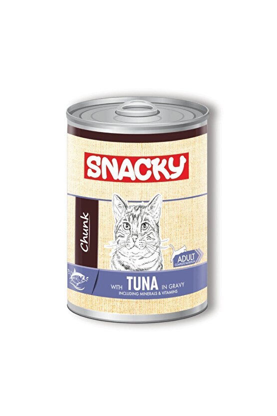 Snacky Chunk Kedi Konservesi 6lı Paket - 400gr