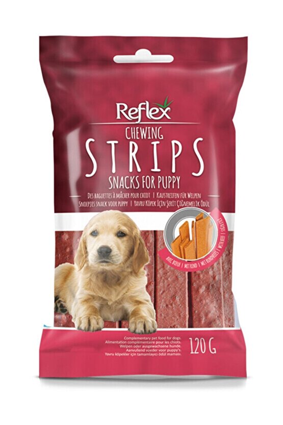 Chewing Strips Biftekli Yavru Köpek Köpek Ödülü 120 gr