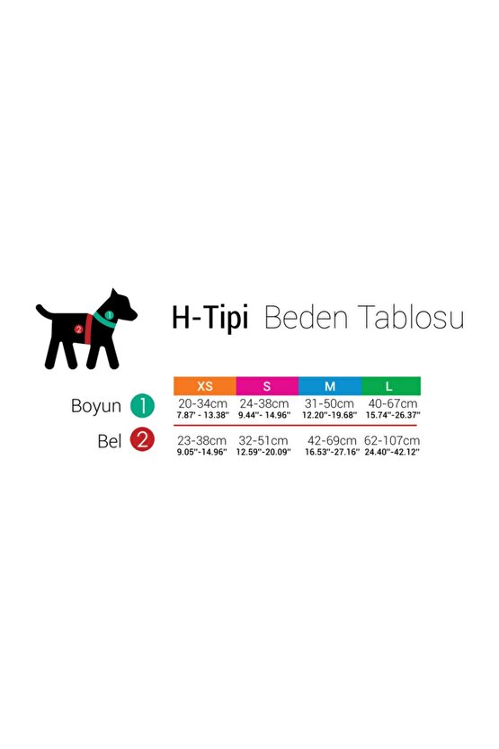 Pass H-tipi Göğüs Tasması M