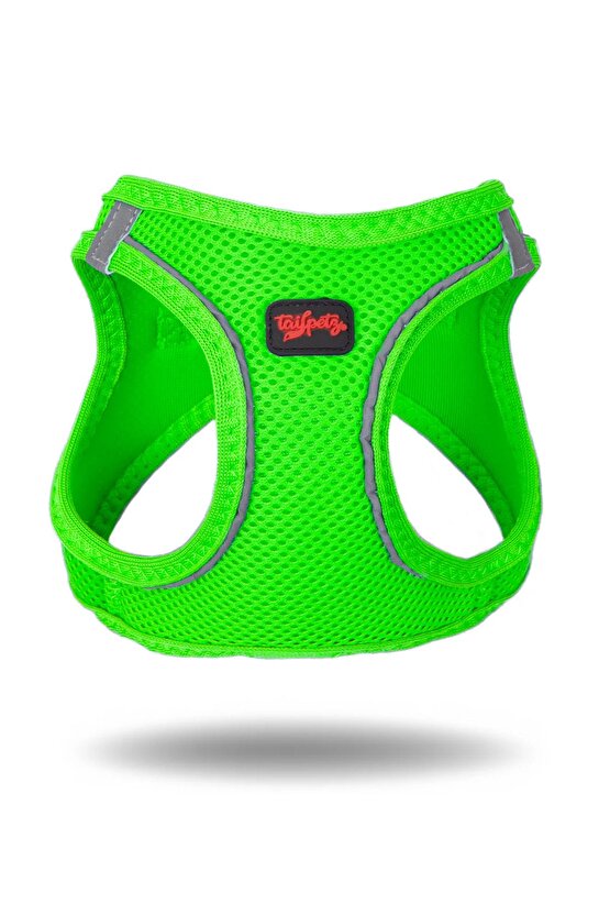 Air-mesh Harness Köpek Göğüs Tasması Neon Yeşil