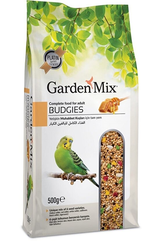 Garden Mix Budgies Food Ballı Muhabbet Kuşu Yemi 500g