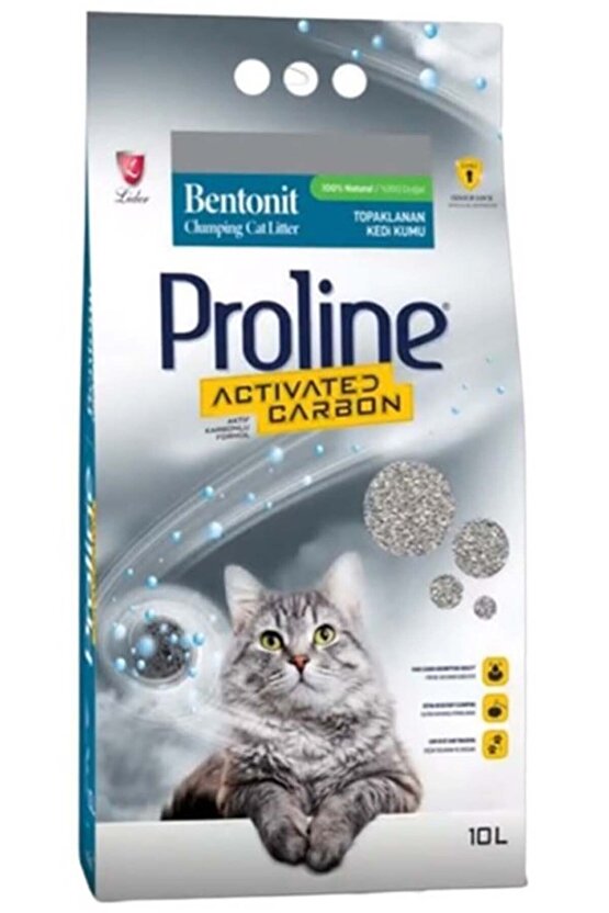 Proline Bentonit Aktif Karbonlu Kedi Kumu 10 Lt - 8698995031202