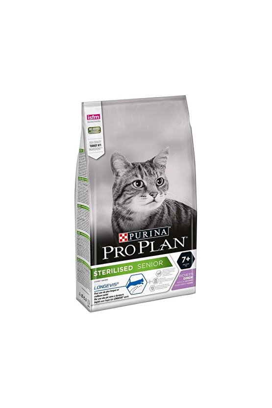 Pro Plan Sterilised 7 Yaş Üzeri Hindili Kısırlaştırılmış Kedi Maması 3 kg