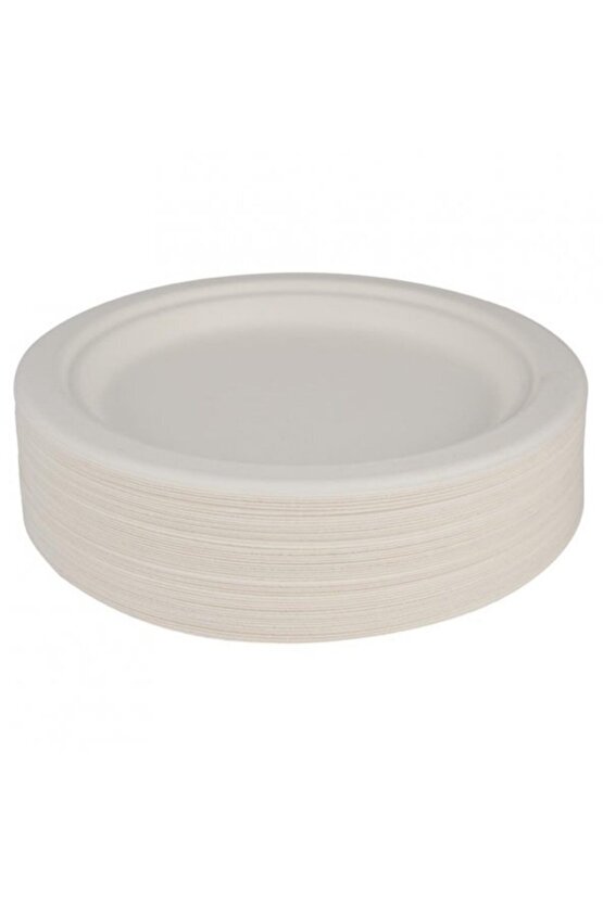 Ekolojik Karton Tabak 22 cm 25 X2 Toplam 50 Adet
